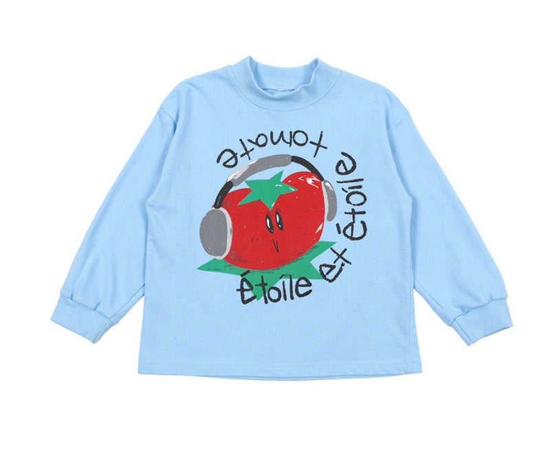 Children's Casual Loose Cartoon English Long Sleeve