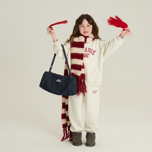 Children's Velvet Sport Suit Two-piece Set