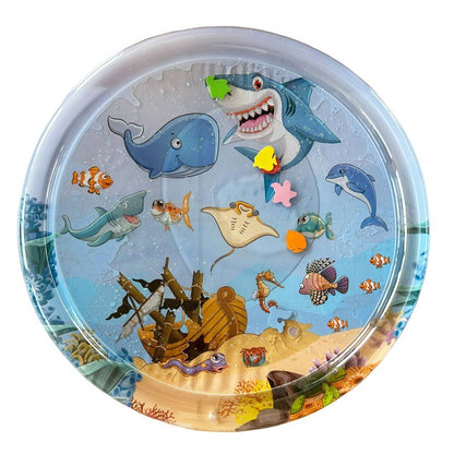Children's Inflatable Marine Animal Racket Water Cushion Baby Crawling Racket Water Bag Racket Water Cushion Climbing Pad