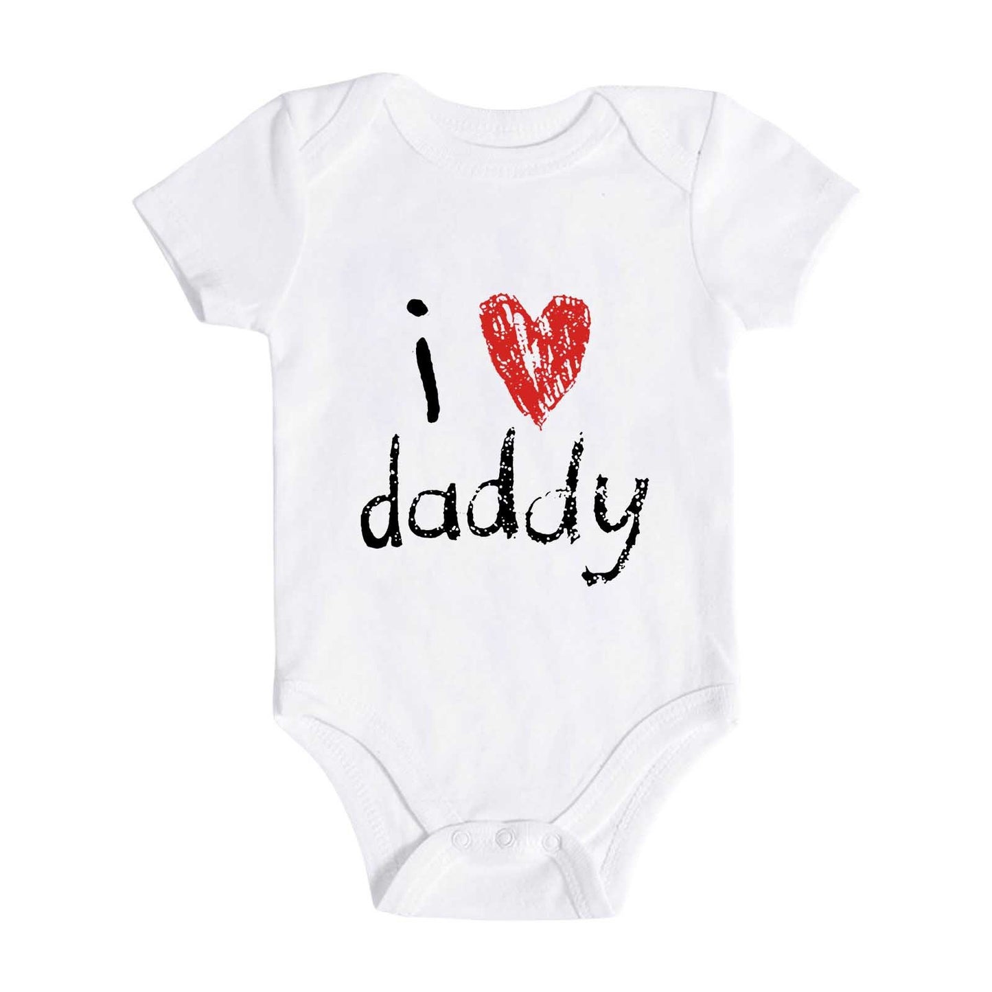 English Letter Printed Cotton Baby Romper