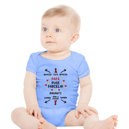 English Letter Printed Cotton Baby Romper