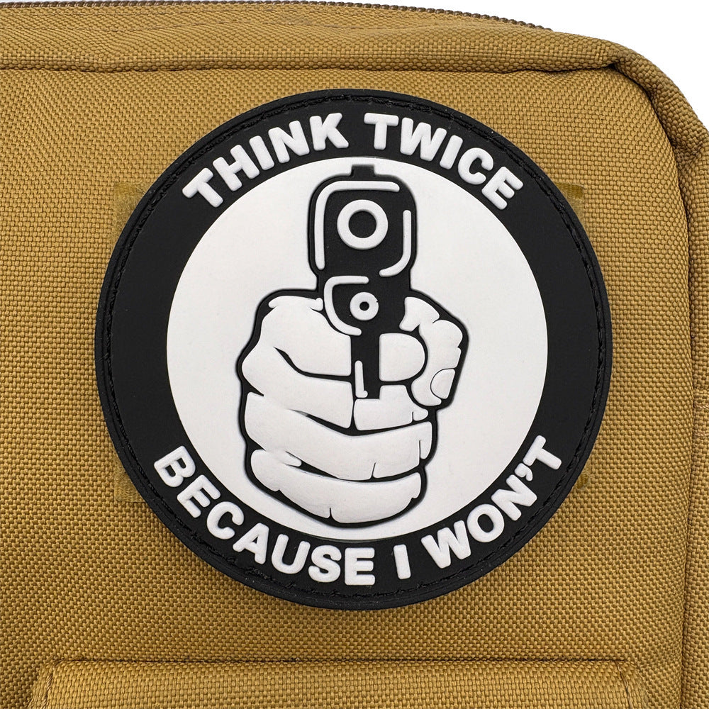 THINK TWICE BECAUSE I WON'T THINK TWICE Before Chapter PVC Flexible Glue Armband