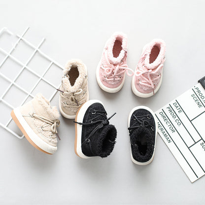 Plus Velvet Warm Korean Baby Cotton Shoes