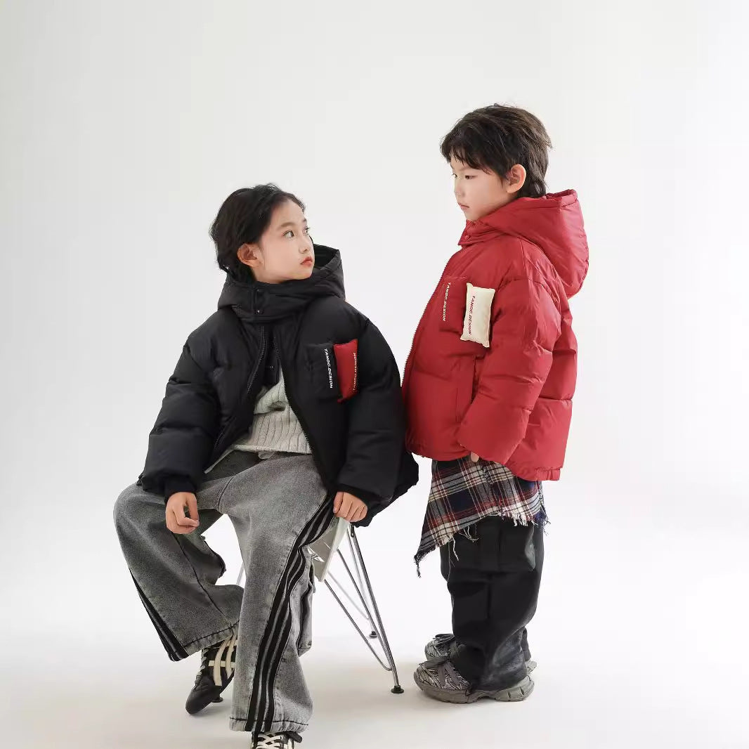 Children's Winter Warm White Duck Down Jacket Boys New