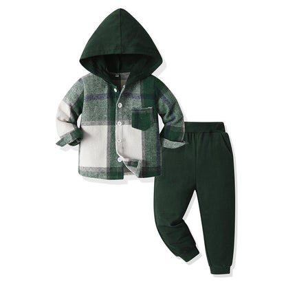Korean Style All-matching Plaid Shirt Harem Pants