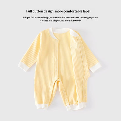 Infant Clothing Class A Pure Cotton Seamless Onesie Baby Pajamas Winter Underwear Crawling Suit