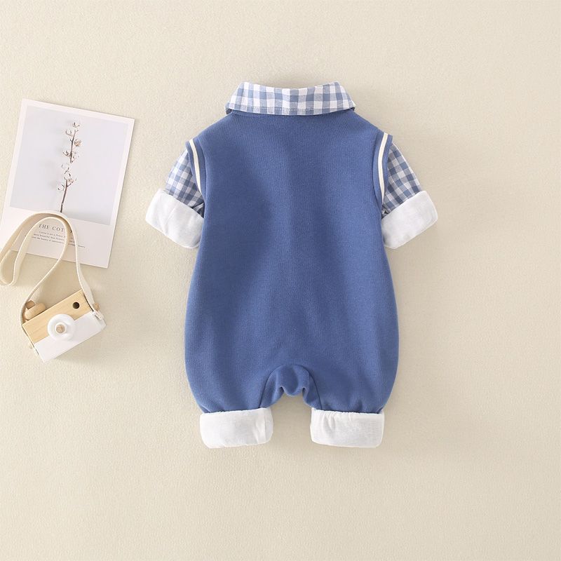 Tenue une pièce double couche dessin animé printemps-automne pour l'extérieur