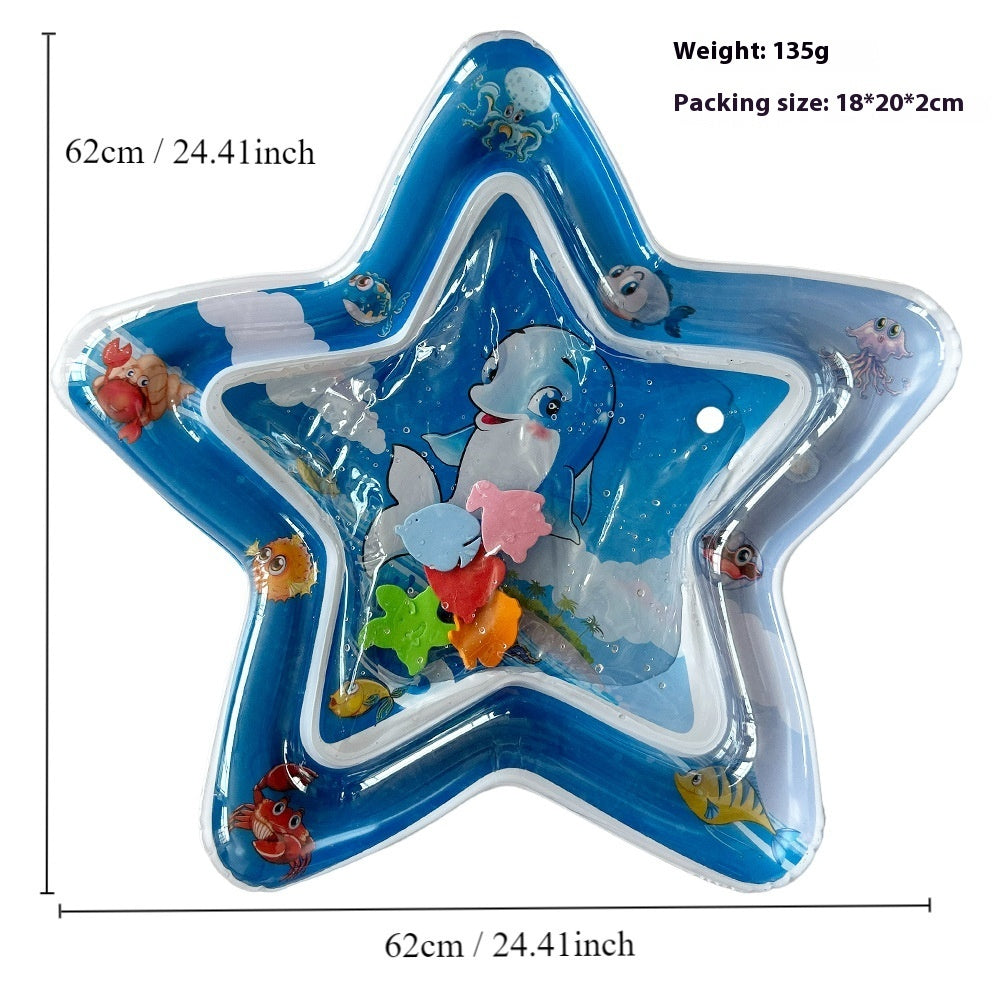 Children's Inflatable Marine Animal Racket Water Cushion Baby Crawling Racket Water Bag Racket Water Cushion Climbing Pad