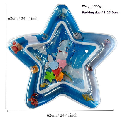 Children's Inflatable Marine Animal Racket Water Cushion Baby Crawling Racket Water Bag Racket Water Cushion Climbing Pad
