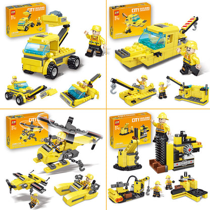 Construction Vehicle Assembly Building Block Toy Car Set