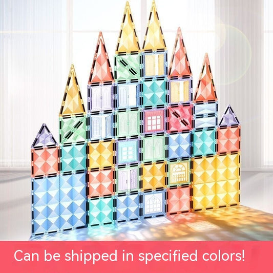 Color Window Asterism Magnetic Building Blocks Assembly