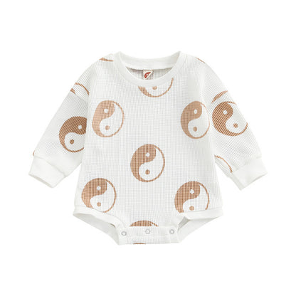 Baby One-piece Suit Knitted Long Sleeve