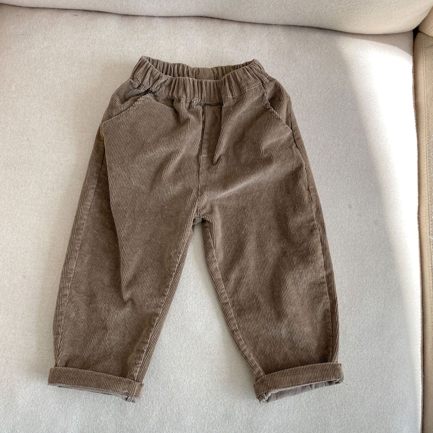 Children's Fashionable Elastic Corduroy Pants