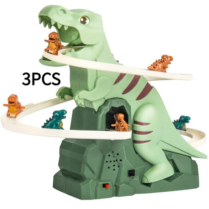 Dinosaur Assembled Educational Electric Slide Track Toy Car