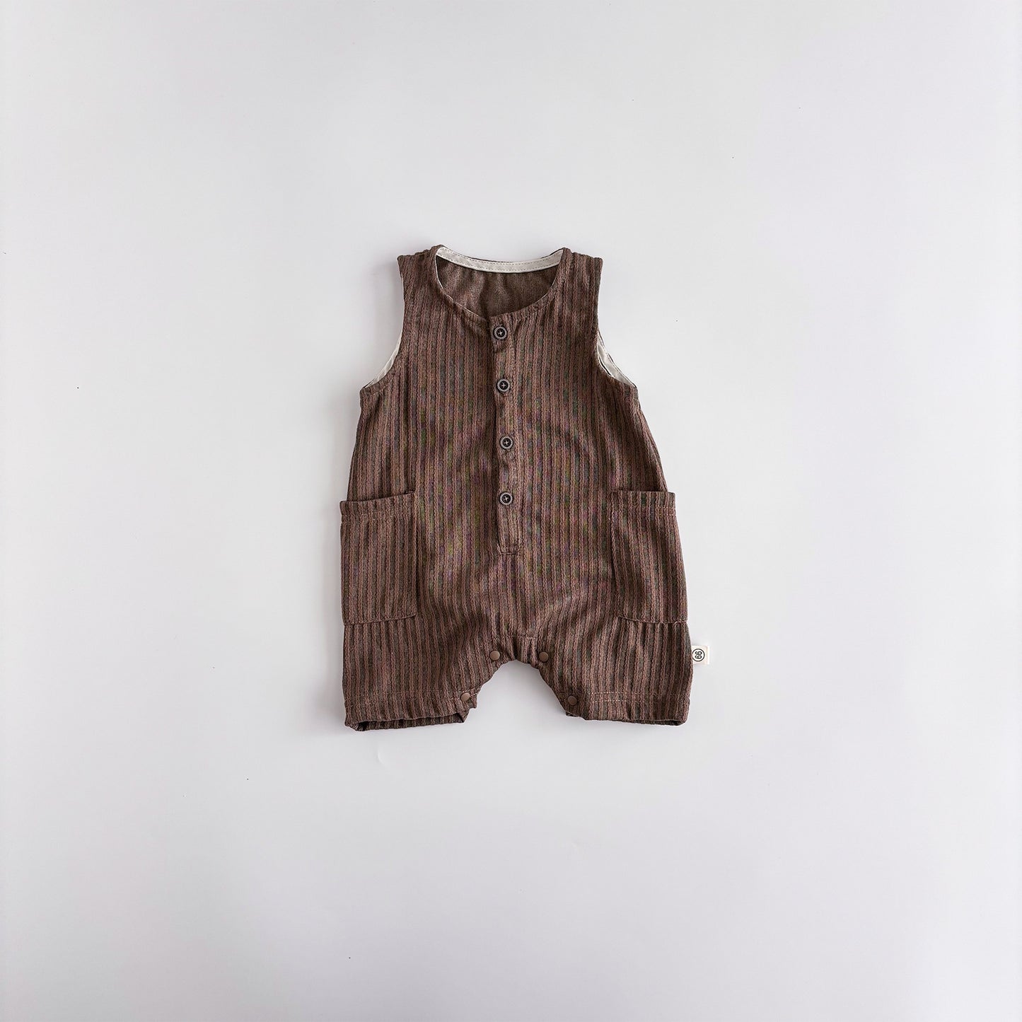Striped Sleeveless Leotard Romper