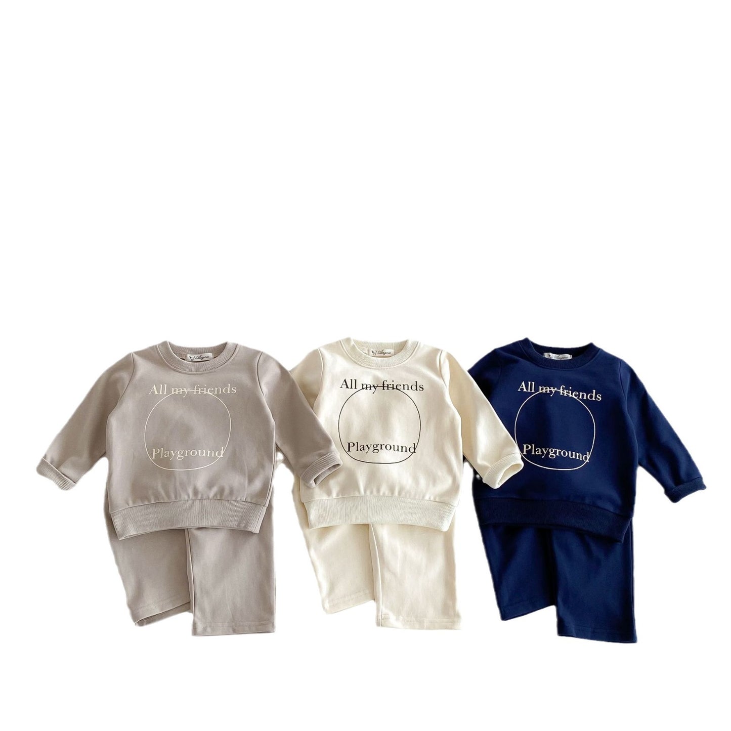 Children Straight-leg Trousers Two-piece Suit